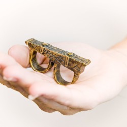 Nous Sommes L˙ Anneau Mystique - Bronze / Double Bague